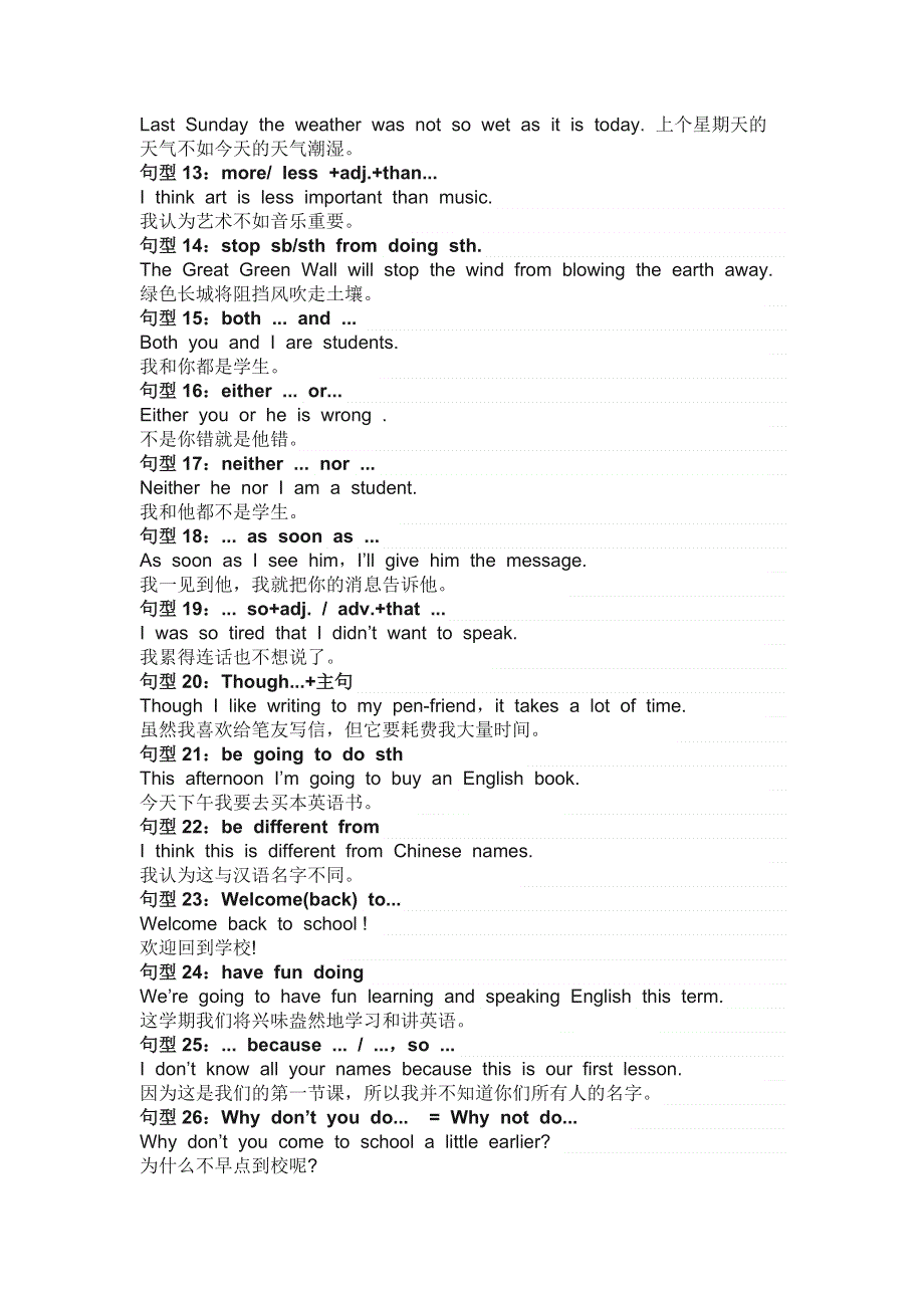 初中英语必背的62核心句型.docx_第2页