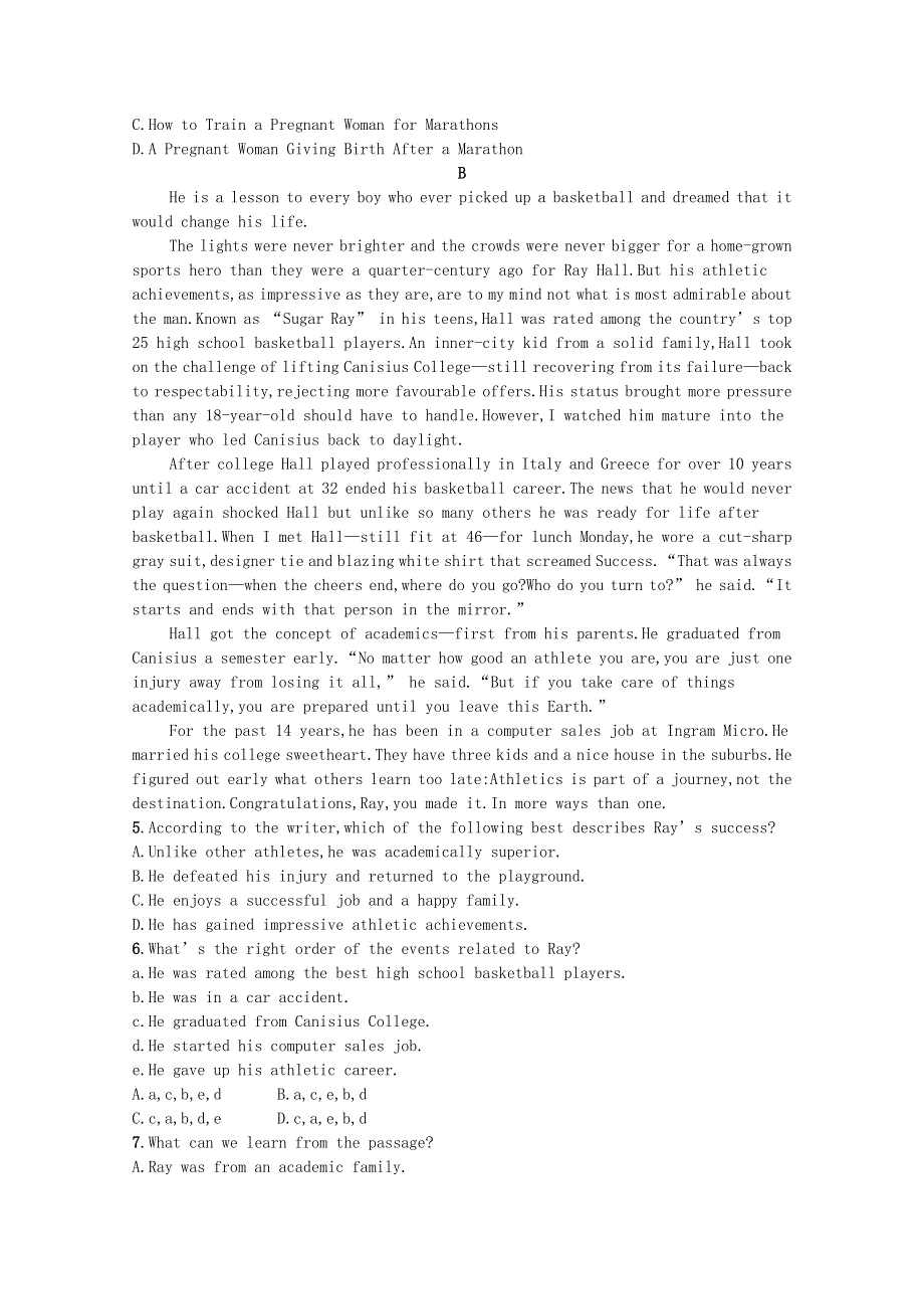 2021-2022学年新教材高中英语 Unit 2 Success Section Ⅱ Lesson 2 Top Five Secrets of Success & Lesson 3 Getting to the Top习题（含解析）北师大版选择性必修第一册.docx_第3页