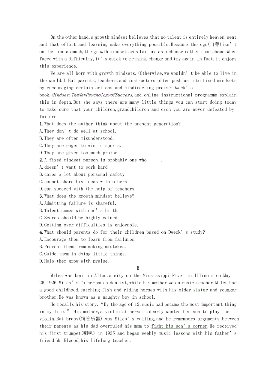 2021-2022学年新教材高中英语 Unit 2 Success Section Ⅳ Grammar习题（含解析）北师大版选择性必修第一册.docx_第2页