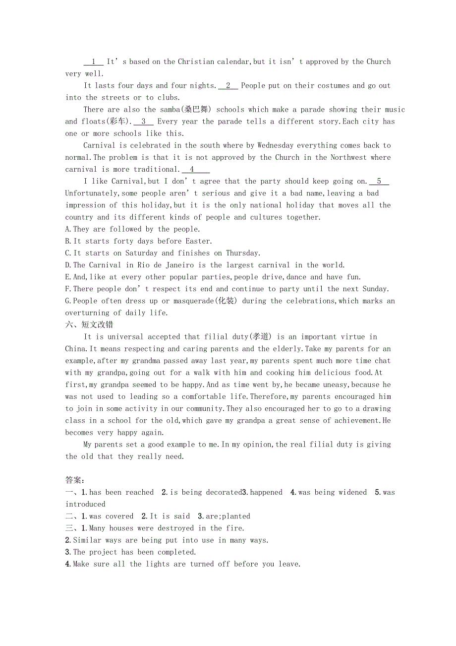 2021-2022学年新教材高中英语 Unit 3 Celebrations Section Ⅳ Grammar巩固练习（含解析）北师大版必修第一册.docx_第3页