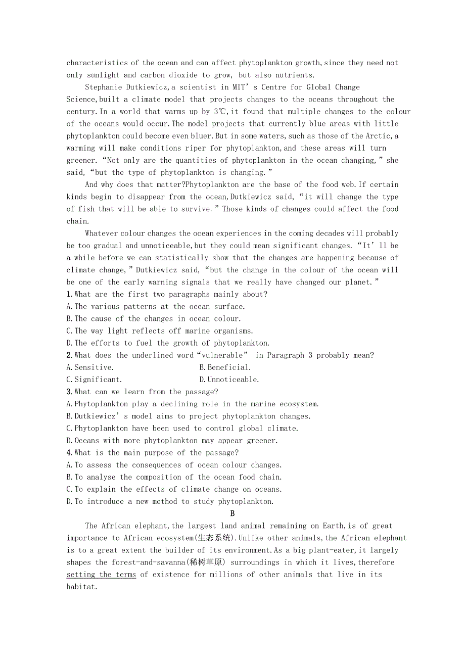 2021-2022学年新教材高中英语 Unit 3 Conservation Section Ⅳ Grammar习题（含解析）北师大版选择性必修第一册.docx_第2页