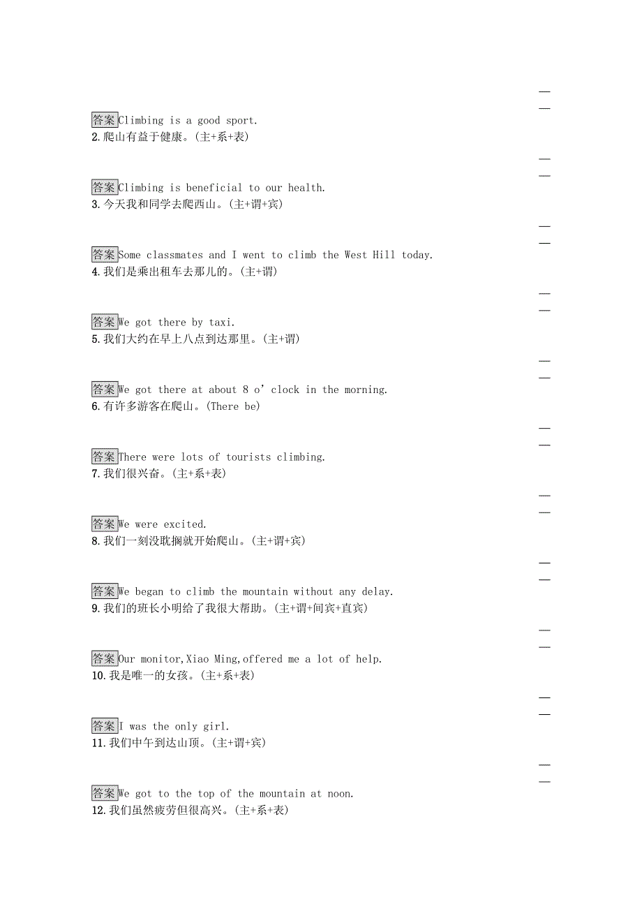 2021-2022学年新教材高中英语 Unit 1 A new start Section B Using language课后篇巩固提升训练（含解析）外研版必修第一册.docx_第2页