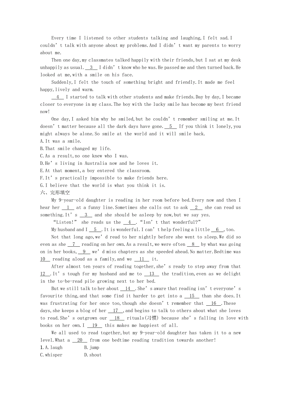 2021-2022学年新教材高中英语 Unit 1 Life Choices Section Ⅰ Topic Talk & Lesson 1 Lifestyles巩固练习（含解析）北师大版必修第一册.docx_第3页