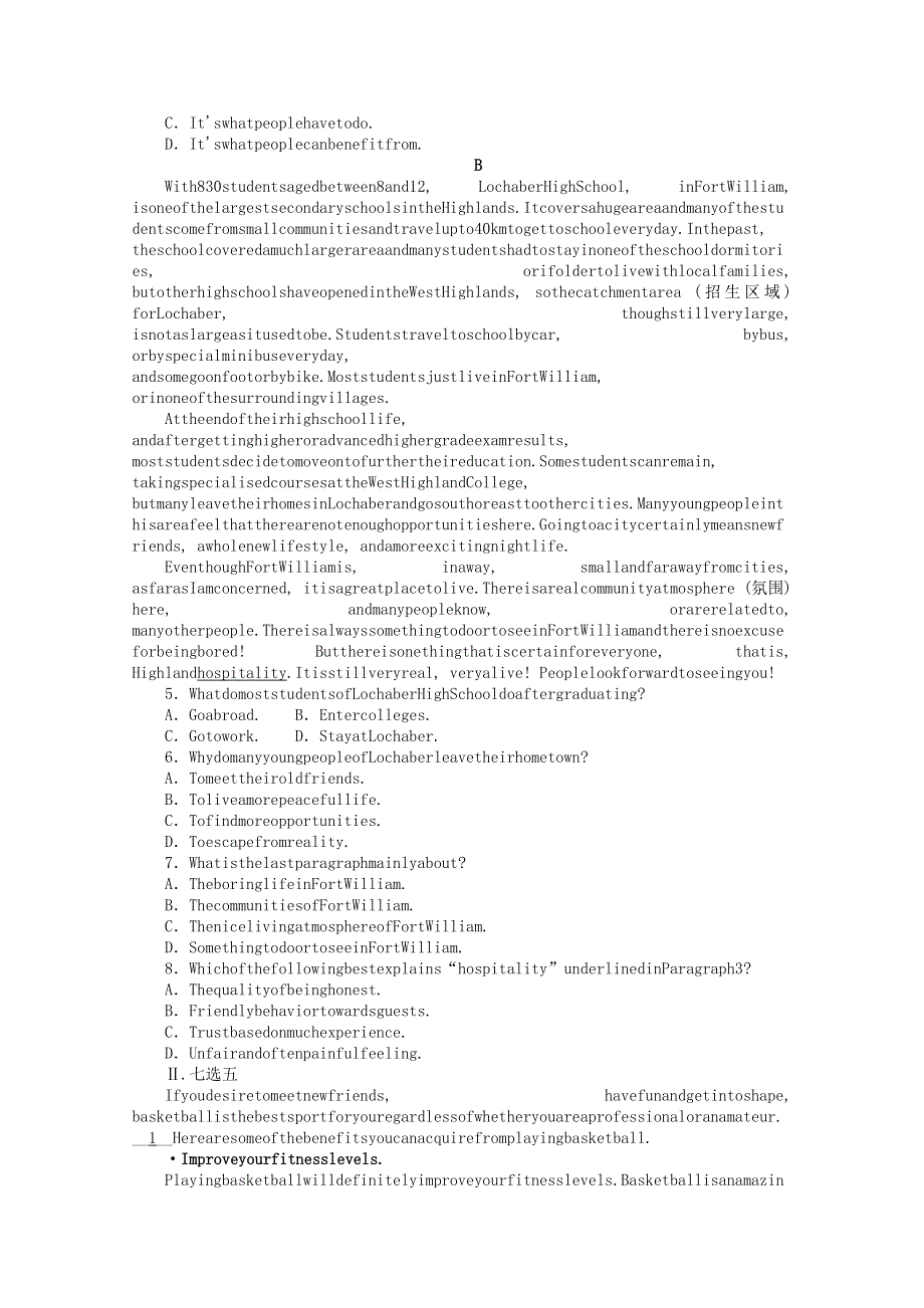 2021-2022学年新教材高中英语 Unit 2 Be sporty be healthy Section Ⅱ Grammar and usage & Integrated skills课时作业（含解析）牛津译林版必修第二册.docx_第2页