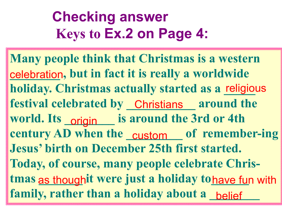 河北深州市中学高中英语人教版必修3 Unit 1 Festivals around the worldPeriod 2 课件 (共25张PPT).ppt_第3页