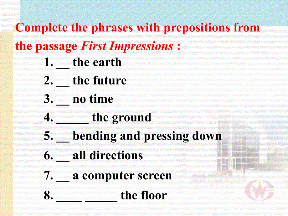 河北省唐山市迁西县新集中学高二英语课件： UNIT 2 THE UNITED KINGDOM LANGUAGE POINT（新人教版选修5）.ppt_第3页