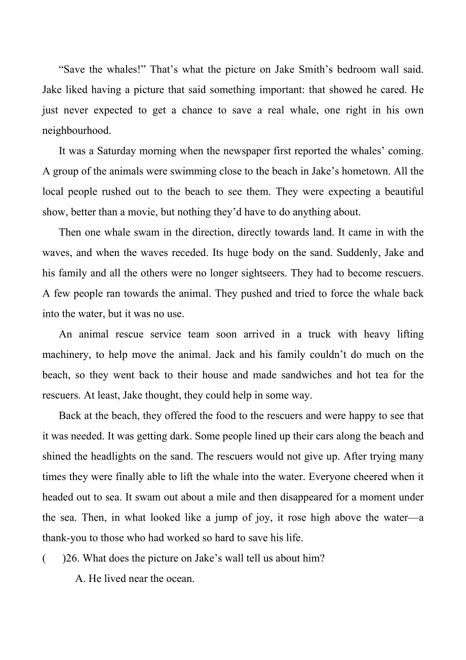 四川省眉山市2018年中考英语阅读理解专项练习(精编 带答案).doc_第3页