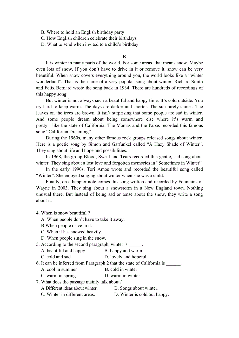 吉林省汪清县四中2018-2019学年高一上学期月考英语试卷 WORD版含答案.doc_第2页