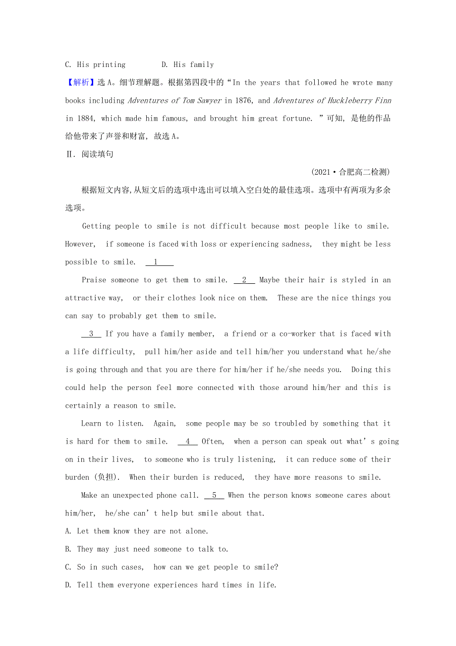 2021-2022学年新教材高中英语 课时检测（三）Unit 1 People of Achievement Period 3（含解析）新人教版选择性必修第一册.doc_第3页