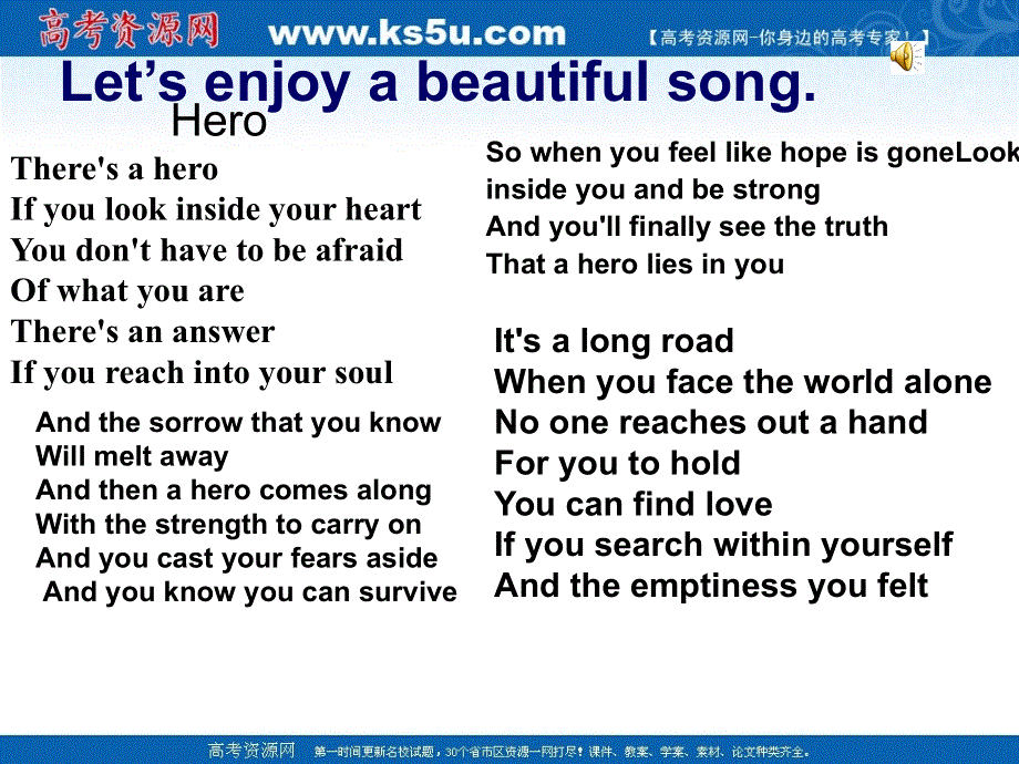 高中英语（新人教版必修1）课件：UNIT5NELSON MANDELA --A MODERN HERO（共29张PPT）.ppt_第2页