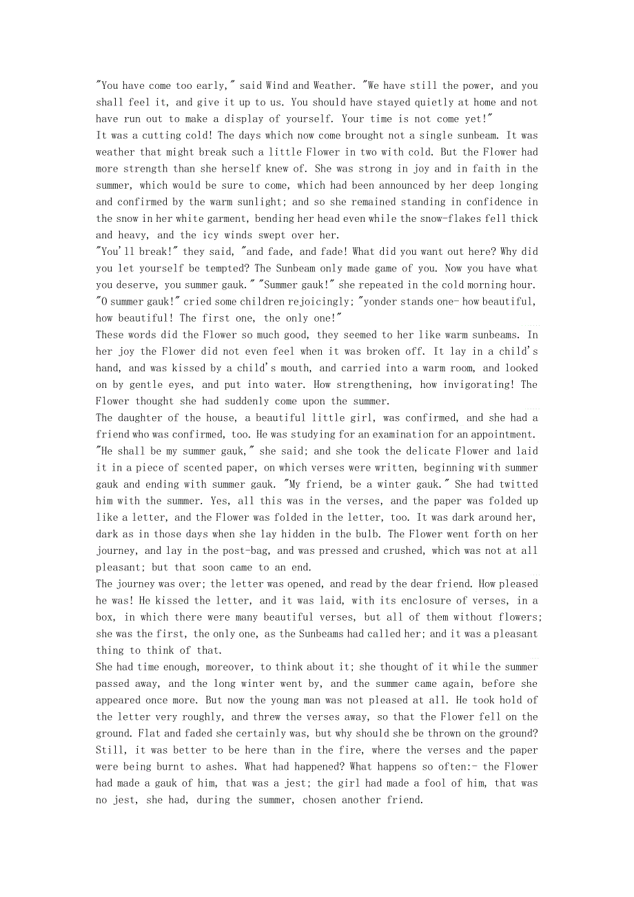 小学英语英语故事童话故事TheSnowdroporSummer_Geck夏日痴.doc_第2页