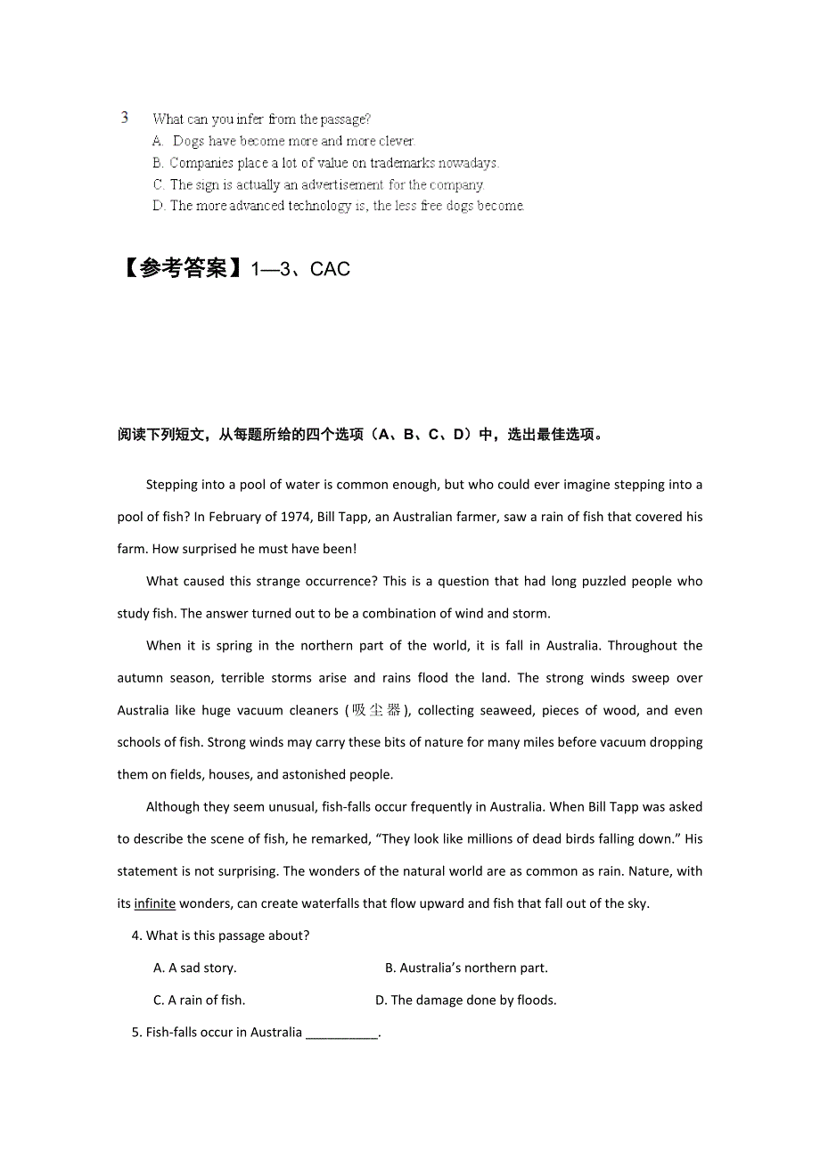 山东省平阴县2016高考英语二轮阅读理解摸底训练（1）及答案.doc_第2页