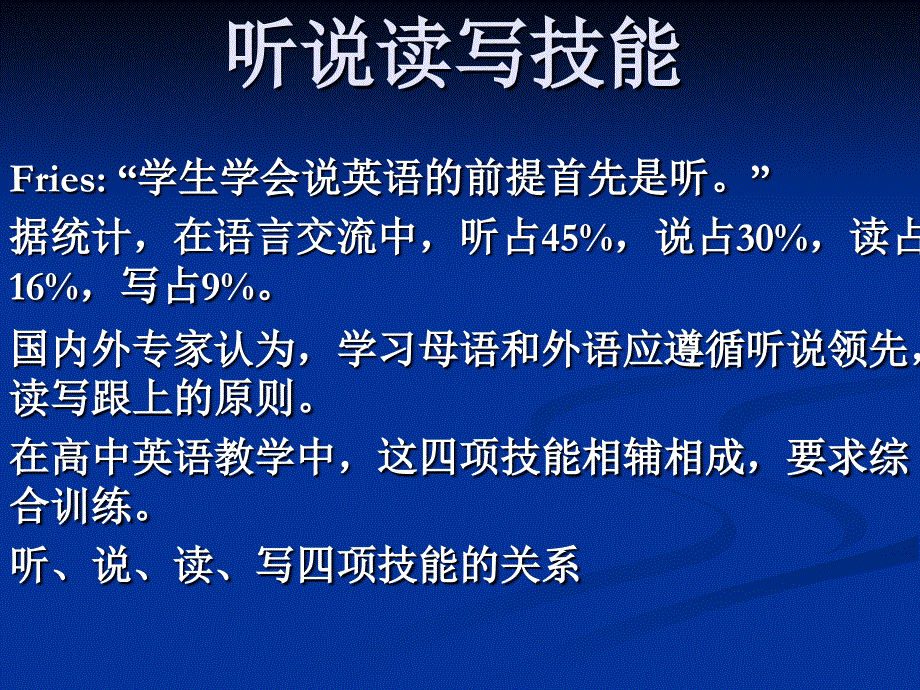 谈语言运用能力的提高（英语暑假培训系列）.ppt_第1页